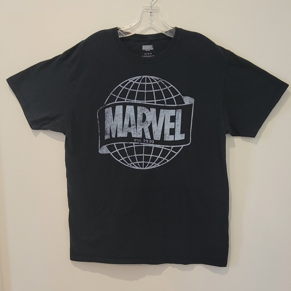 Marvel Black T-Shirt - Men's Size Large